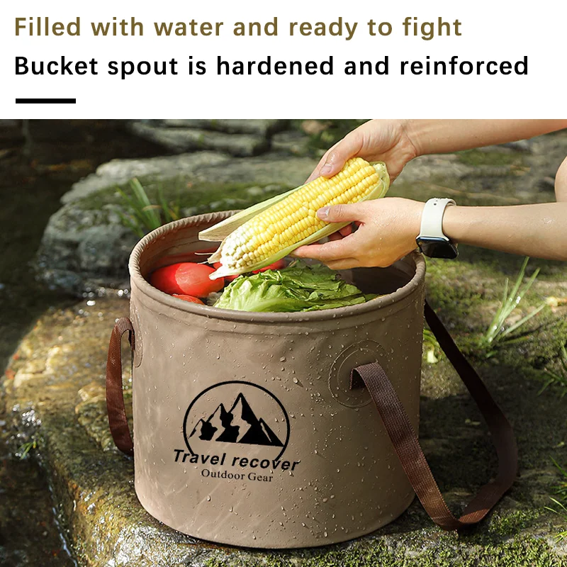 Outdoor Camping Outlet - 10L 20LFolding Bucket Waterproof Foldable Water