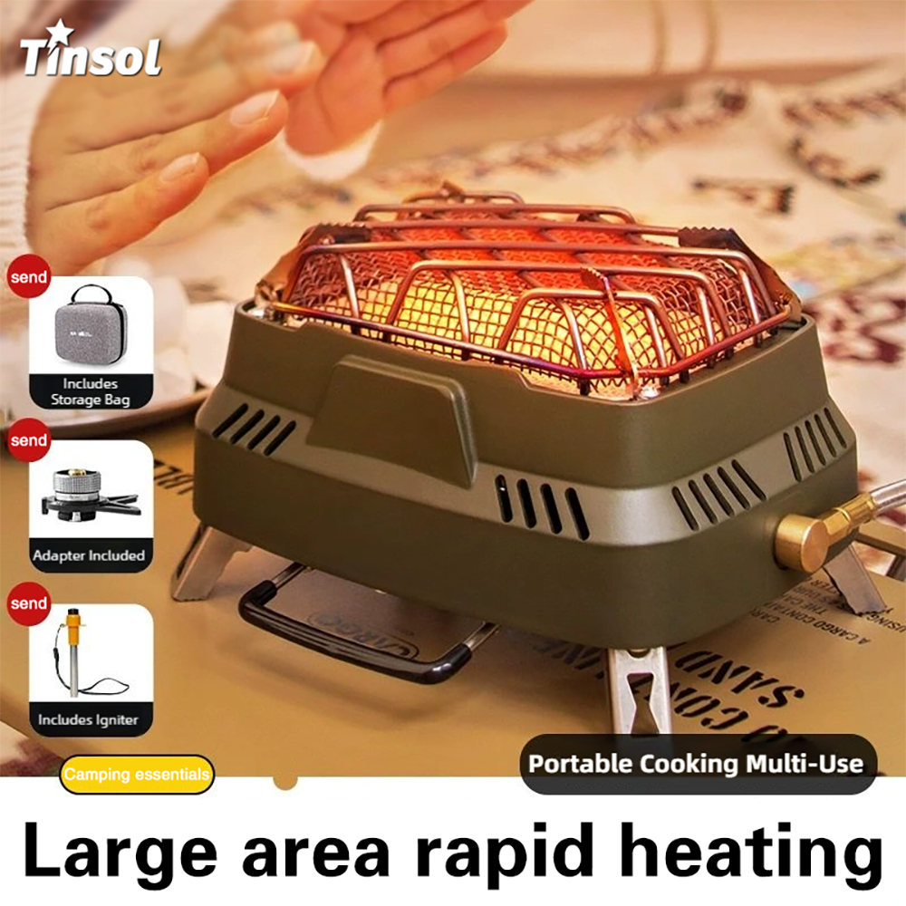 Outdoor Camping Gas Heater - Portable Camping Heating Stove Outdoor Multifunctional