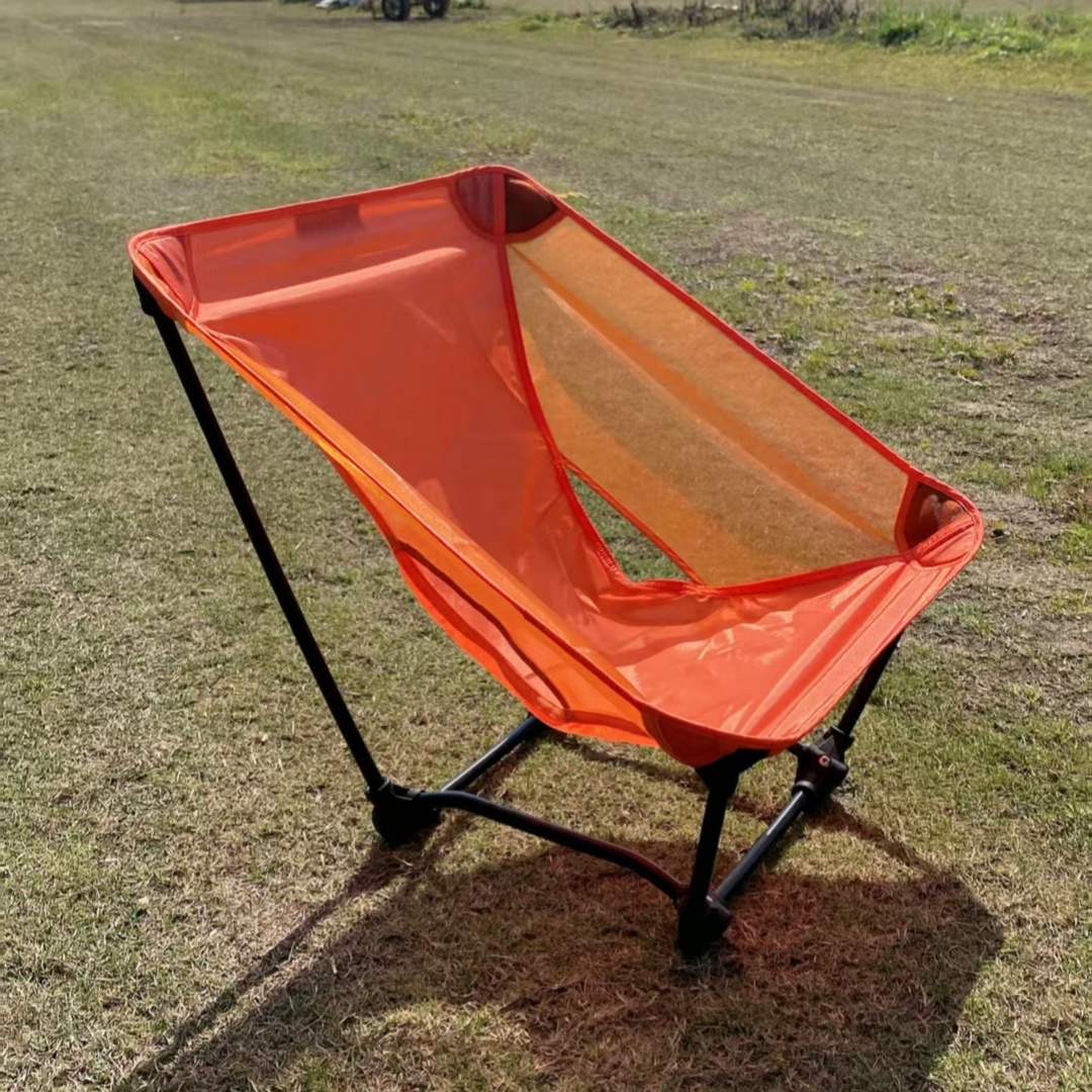 Outdoor Camping Table And Chairs - Portable Off Ground Folding Moon Chair