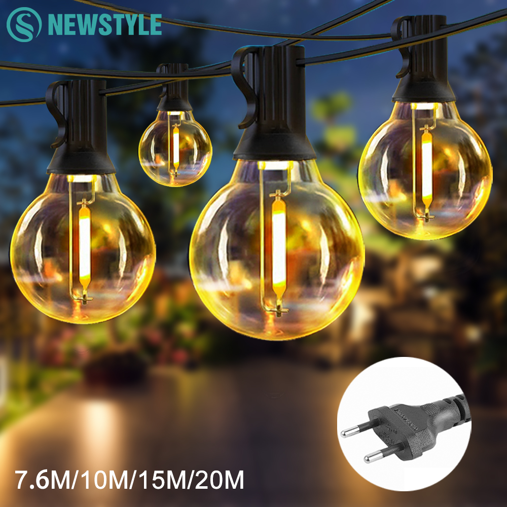 Outdoor Camping Lights String - G40 LED Outdoor String Ball Lights