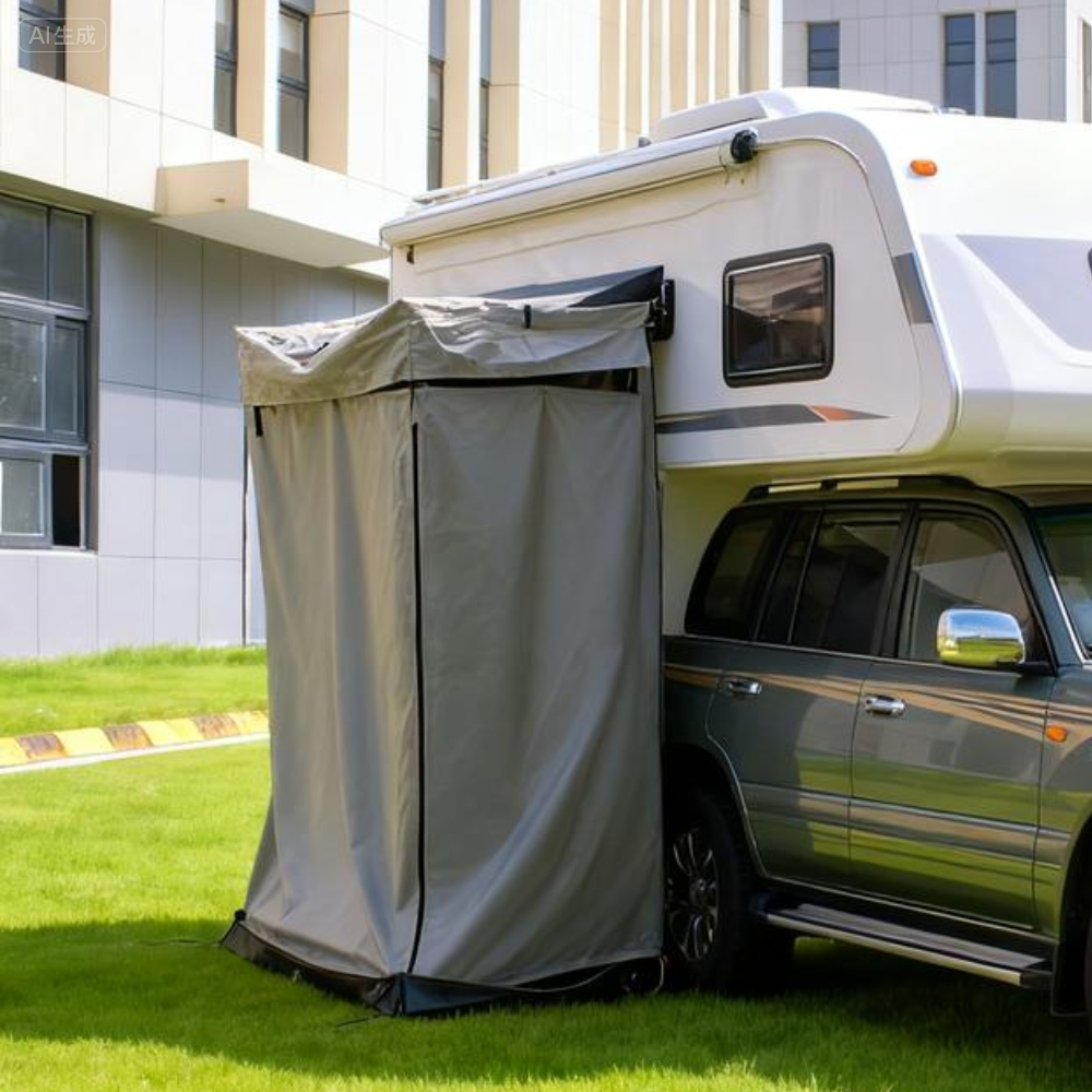 Outdoor Camping Showers - Waterproof with Tent Roof, Car Side