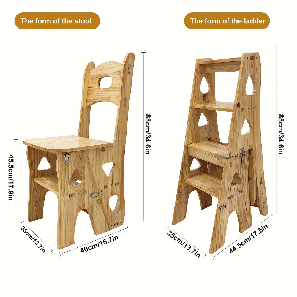 Folding Chair - 4 Step Foot Stool Chair 3in
