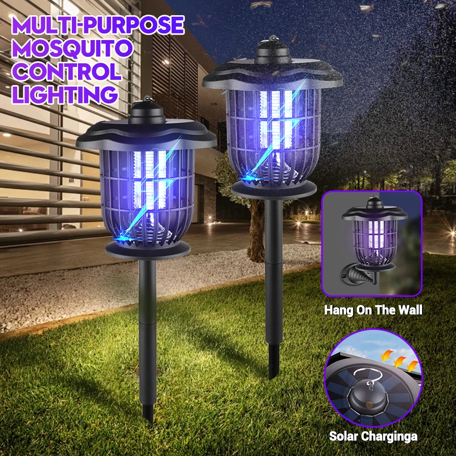 Camping Solar Lantern - 2-in-1 1200mAh LED Solar Light Bug
