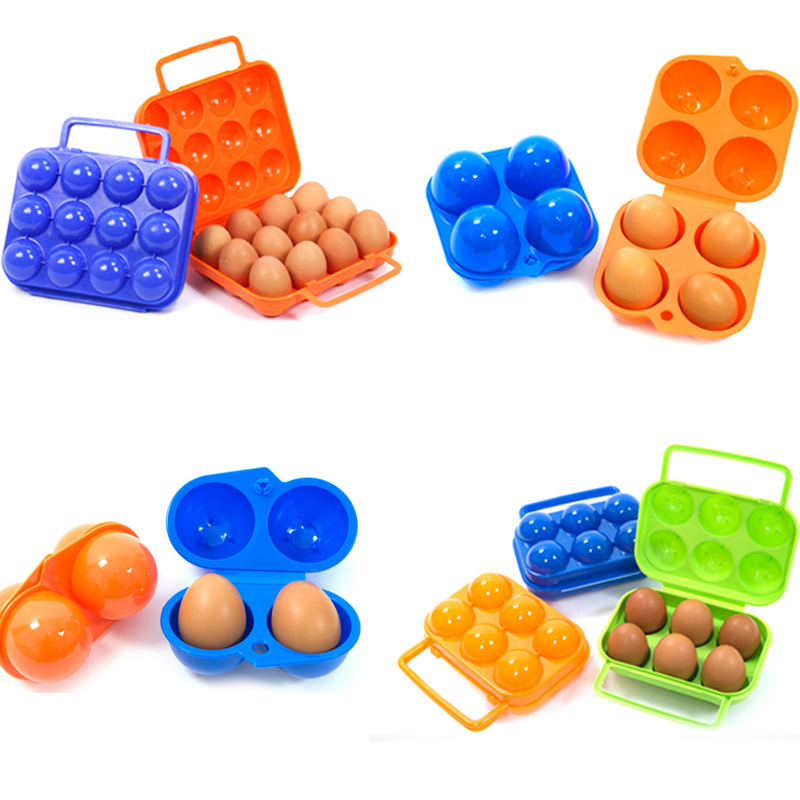 Outdoor Camping Store - 2/4/6/12 Grid Egg Storage Box Container