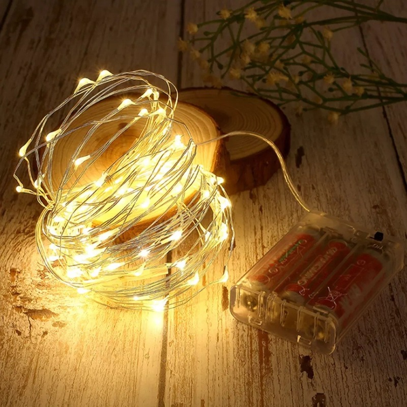 Outdoor Camping Lights String - 5-30M LED Fairy Lights Battery Operated