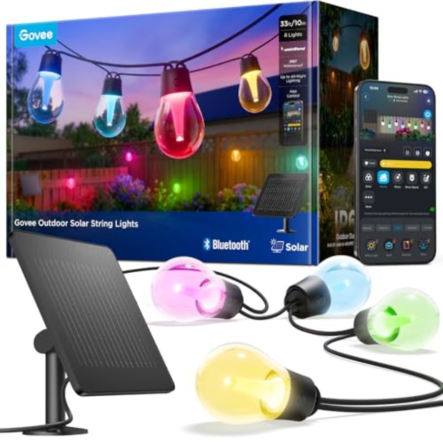 Outdoor Camping Lights String - Outdoor Solar String Lights 33ft for