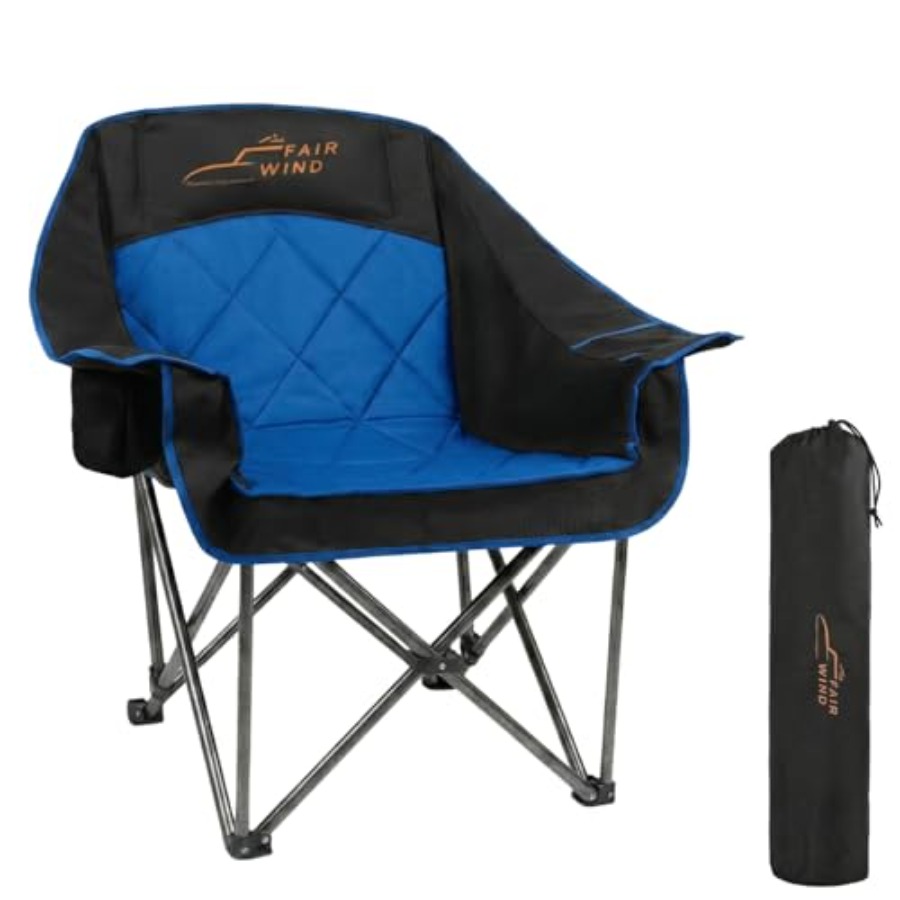 Camping Quad - Oversized Padded Camping Chair Heavy Duty