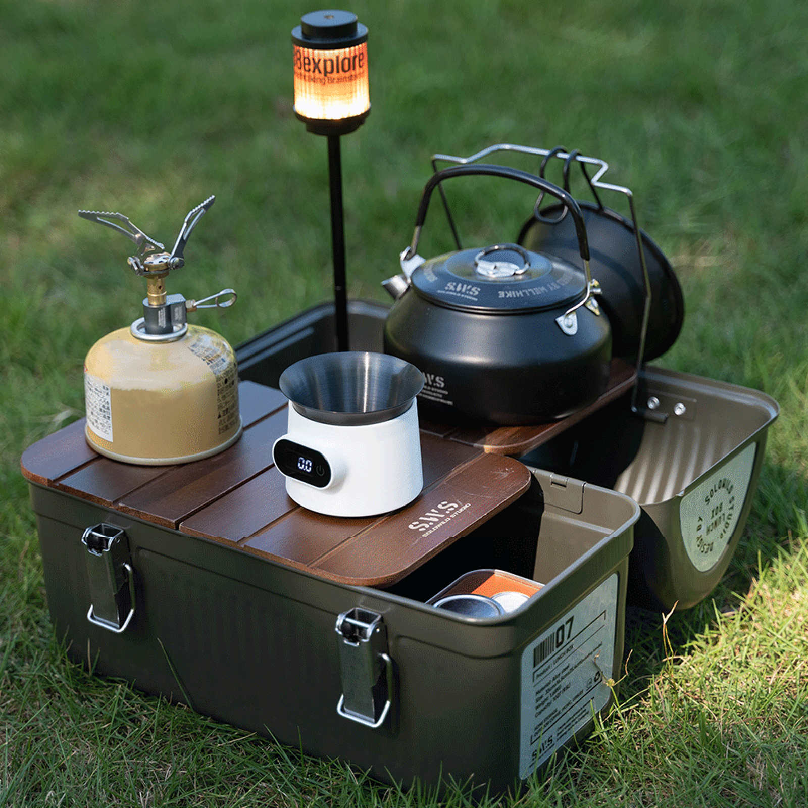9.5L Vintage Camping Metal Lun - Outdoor Camping Store 리뷰 및 가격