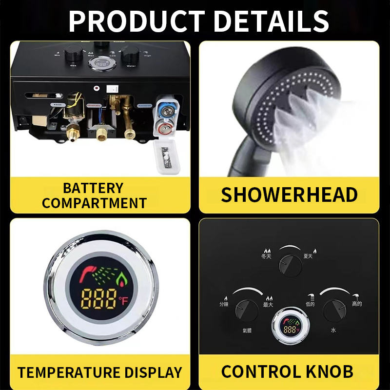 16L/18L/20L Instant-Heat Gas W - Outdoor Camping Water Heater 리뷰 및 가격