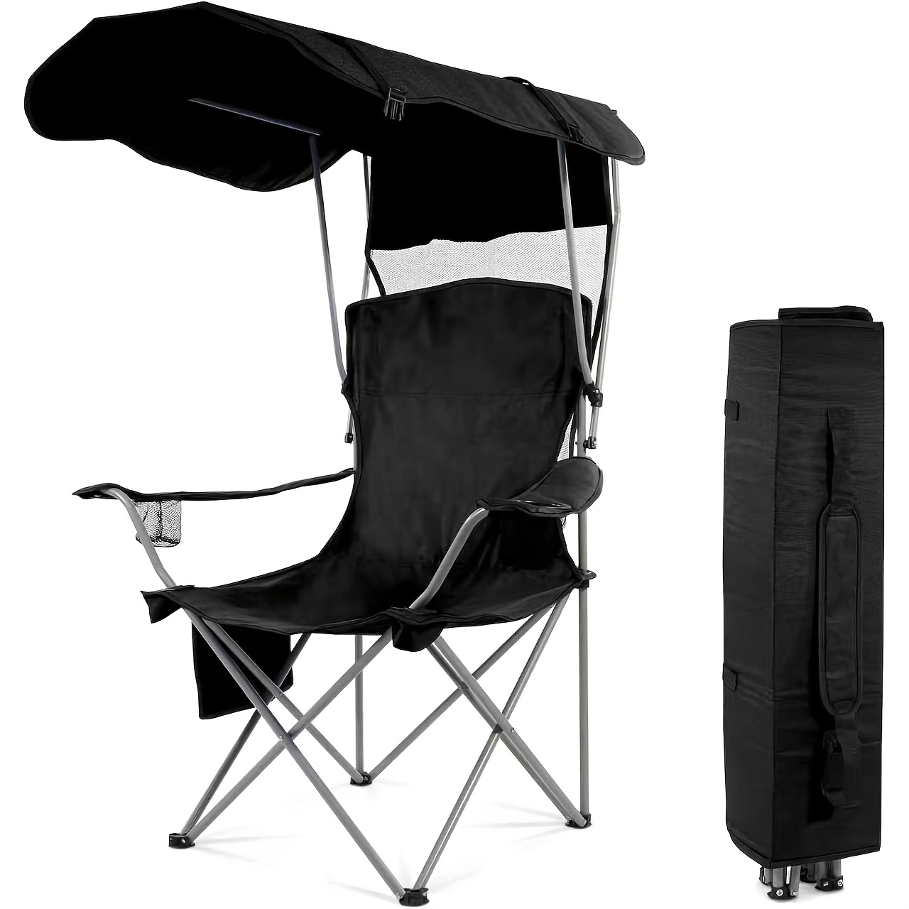 Camping Chairs, with Sunshade  - Outdoor Camping Activities 리뷰 및 가격