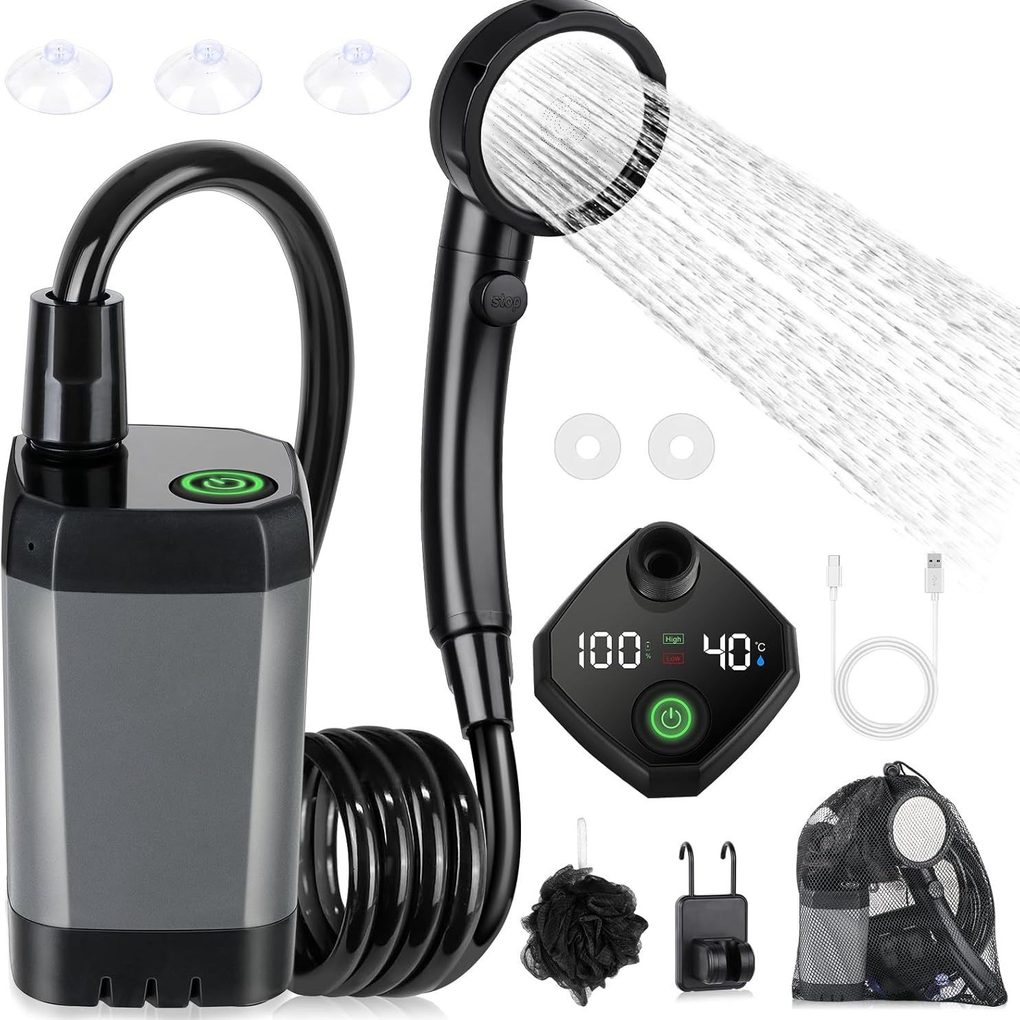 Portable Self-Priming Electric - Outdoor Camping Showers 리뷰 및 가격
