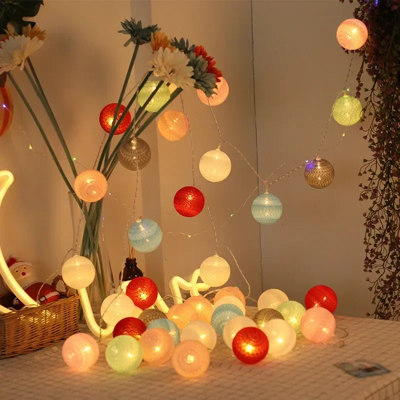 LED Cotton Balls String Lights - Outdoor Camping Lights String 리뷰 및 가격