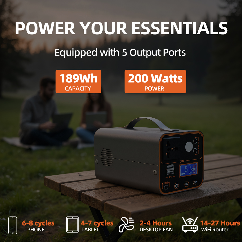 200W Portable Power Station 22 - Outdoor Camping Outlet 리뷰 및 가격
