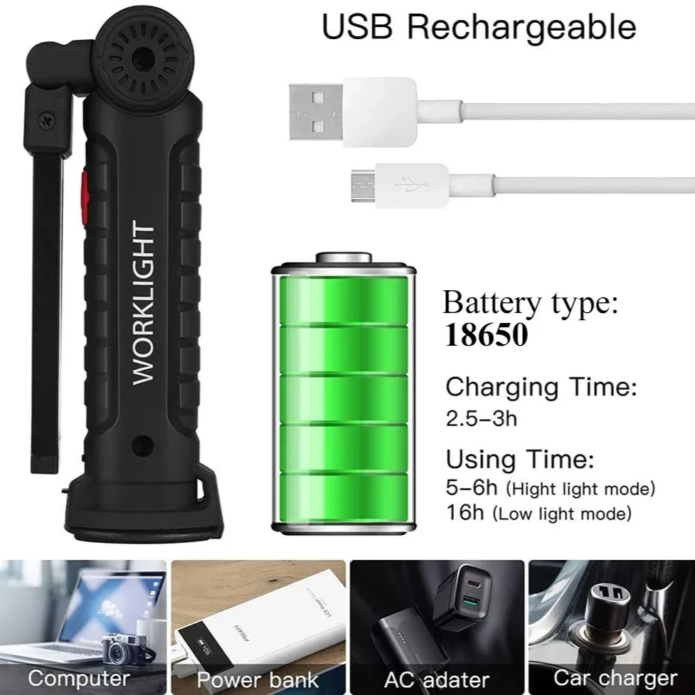 Portable COB LED Flashlight US - Outdoor Camping Light Portable 리뷰 및 가격