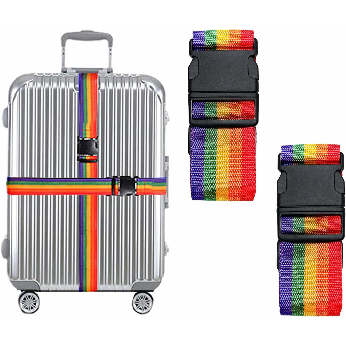 This 2-pack of rainbow luggage - Outdoor Camping Activities 리뷰 및 가격