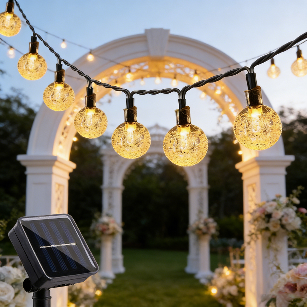 1pc Solar Crystal Ball Fairy S - Outdoor Camping Lights String 리뷰 및 가격