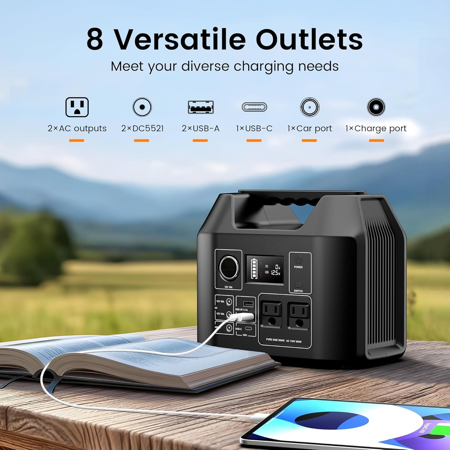80000mAh,256Wh LiFePO4 Battery - Outdoor Camping Outlet 리뷰 및 가격