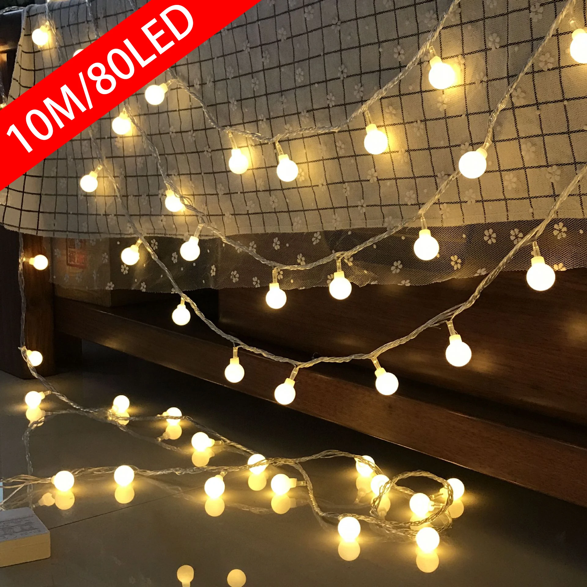 10M USB/Battery Power Ball LED - Outdoor Camping Lights String 리뷰 및 가격