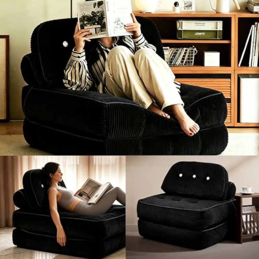 Folding Sofa Bed, Flannel Futo - Folding Chair 리뷰 및 가격