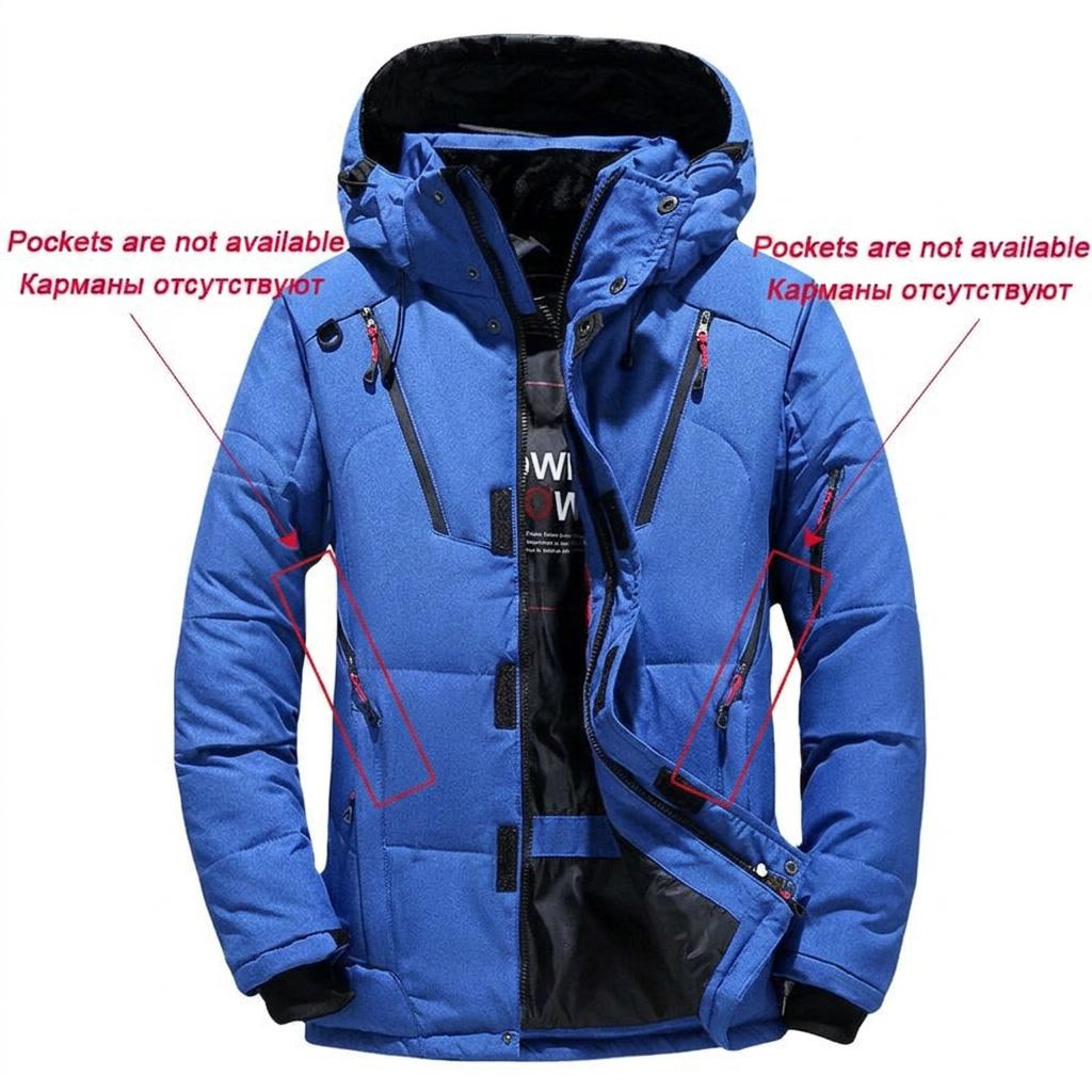 Men Winter Down Ski Suit Jacke - Outdoor Camping Brand 리뷰 및 가격