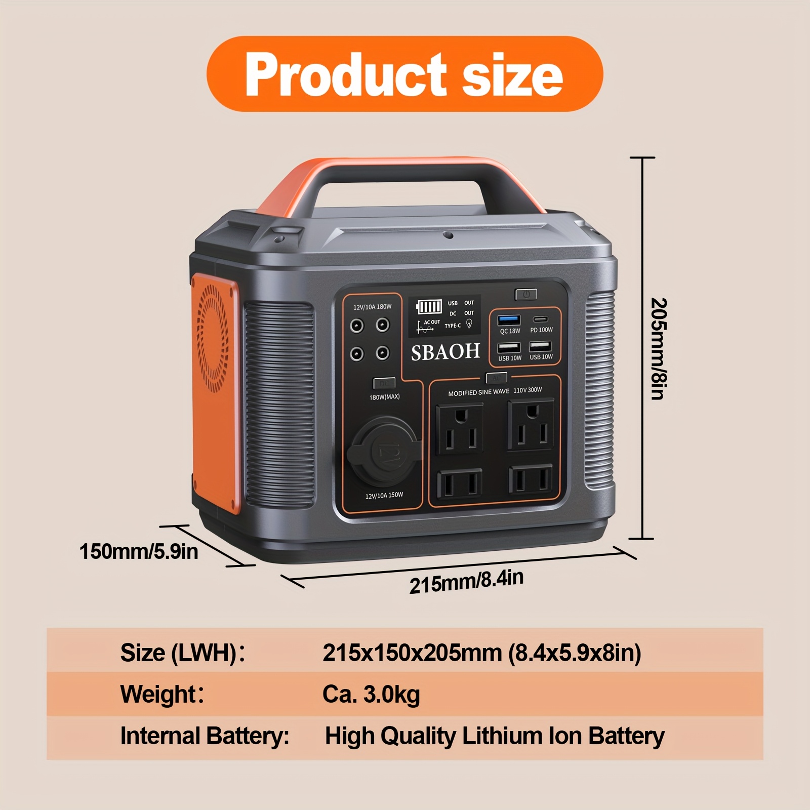 SBAOH Portable Power Station,  - Outdoor Camping Outlet 리뷰 및 가격