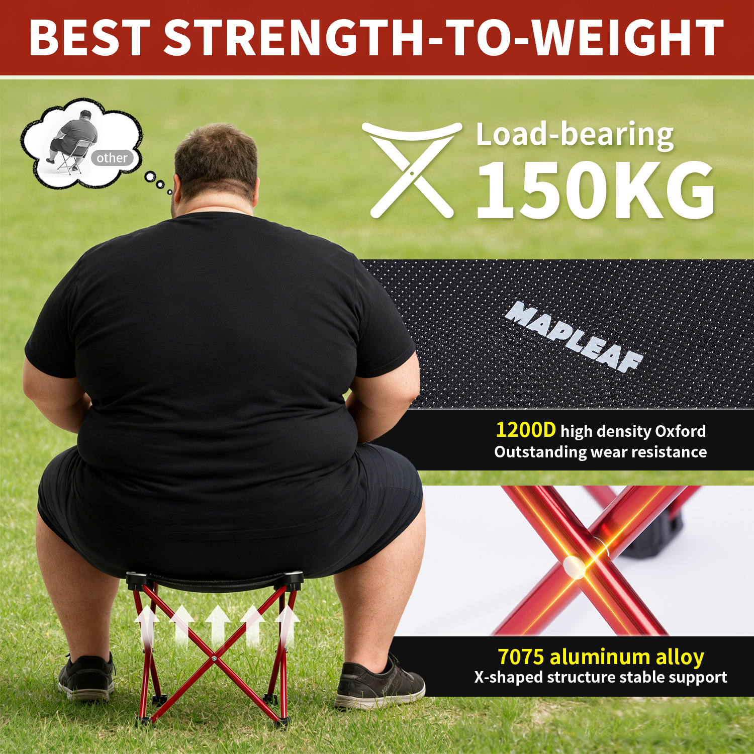 MAPLEAF Portable Folding Stool - Outdoor Camping Table And Chairs 리뷰 및 가격