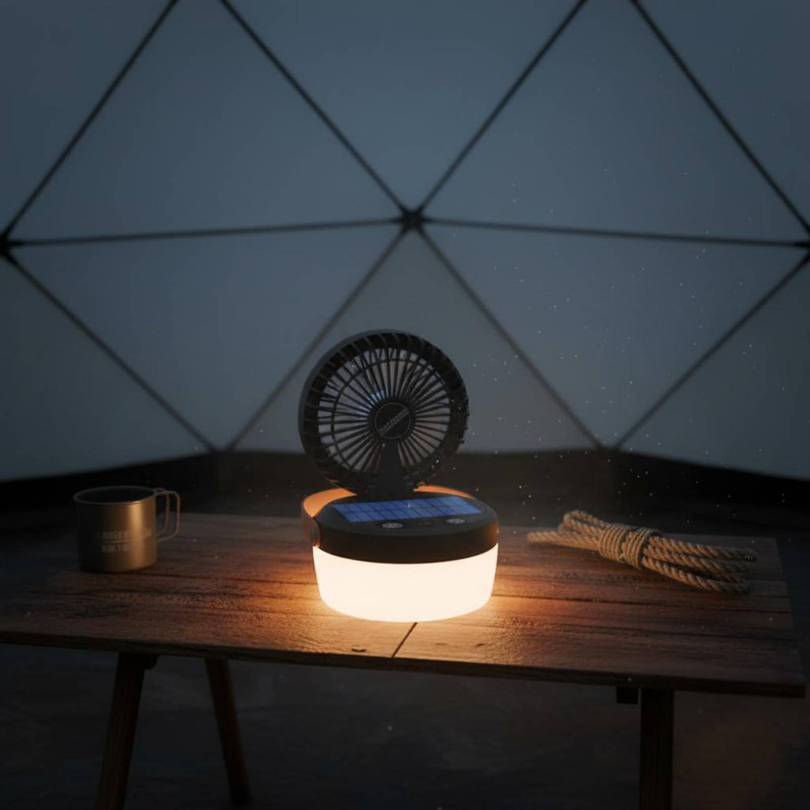 Solar Camping Fan Lantern Fold - Camping Solar Lantern 리뷰 및 가격