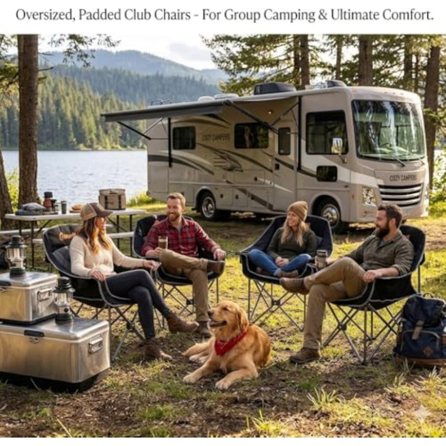 Oversized Padded Camping Chair - Camping Quad 리뷰 및 가격