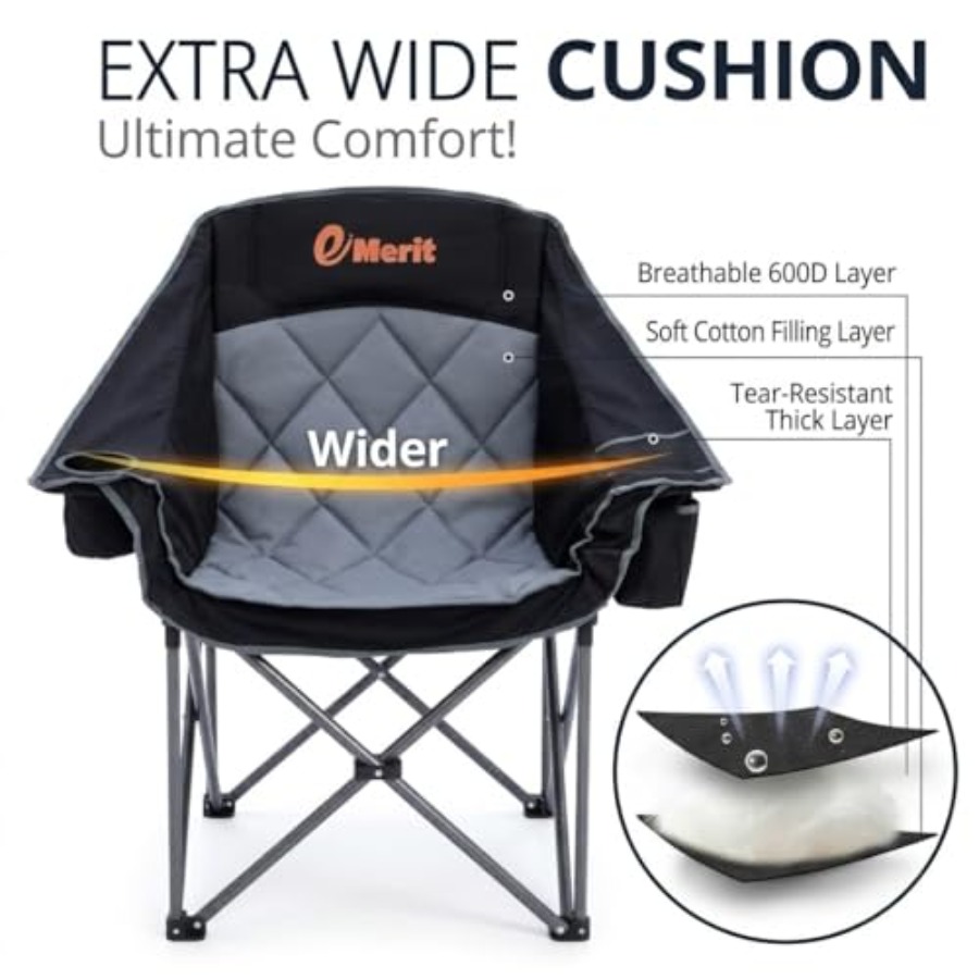 Oversized Padded Camping Chair - Camping Quad 리뷰 및 가격