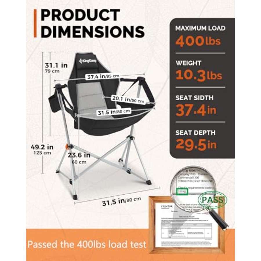 Hammock Camping Chair, Swingin - Camping Hammock 리뷰 및 가격