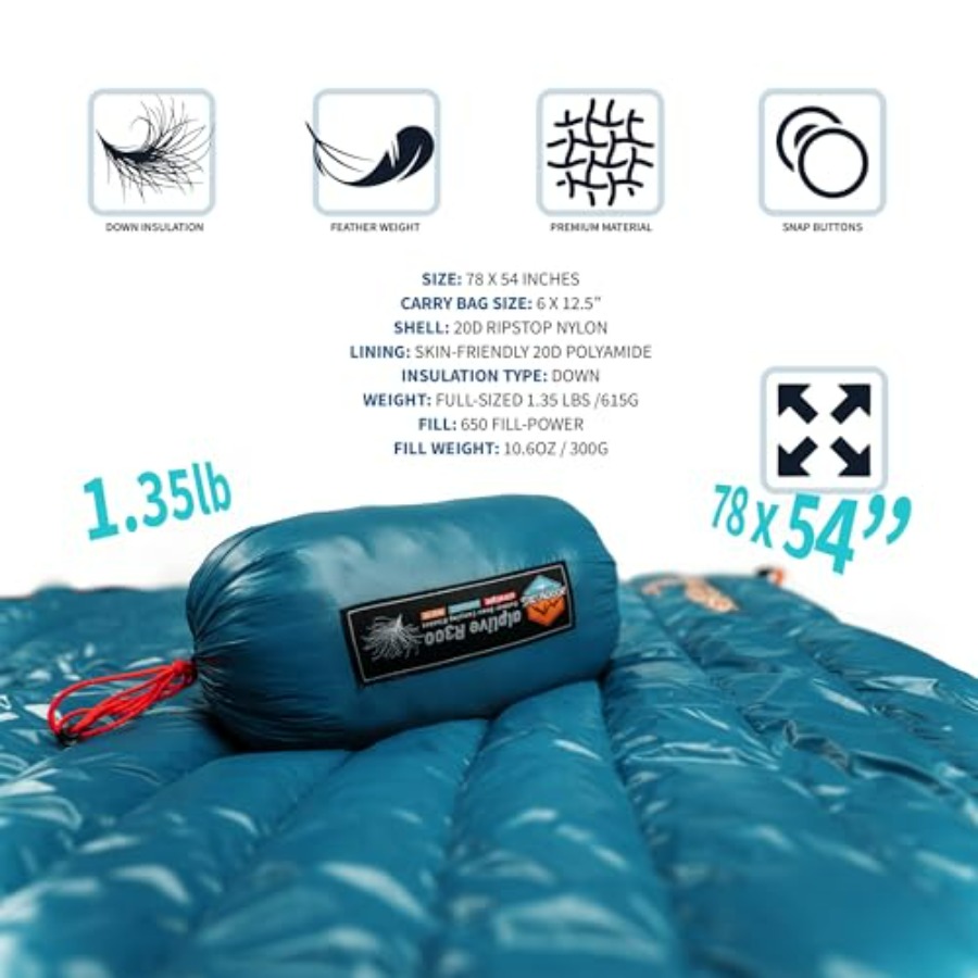 Ultralight Down Camping Blanke - Camping Hammock 리뷰 및 가격