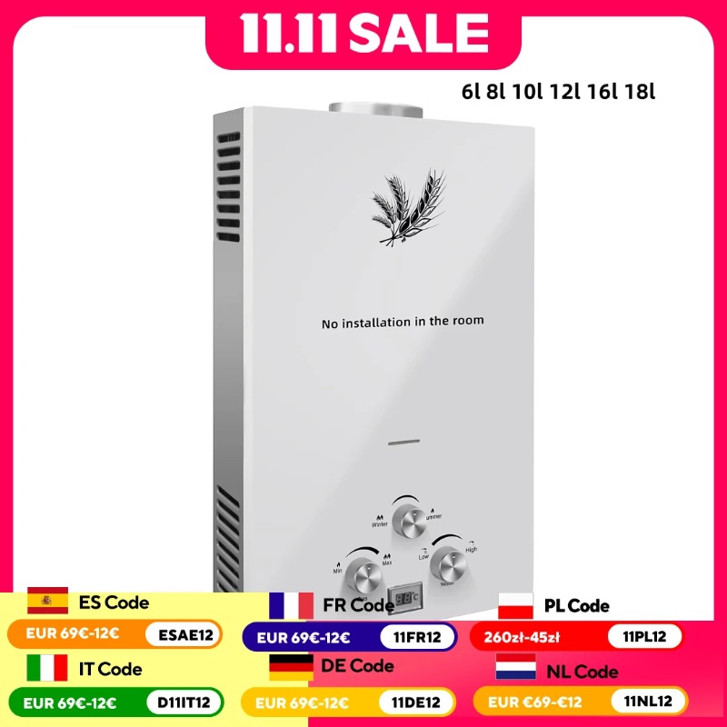 【Premium】  6-18L Stainless Ste - Outdoor Camping Water Heater 리뷰 및 가격