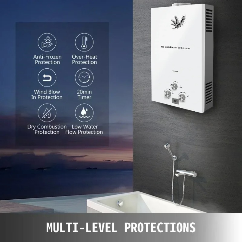 【Premium】  6-18L Stainless Ste - Outdoor Camping Water Heater 리뷰 및 가격