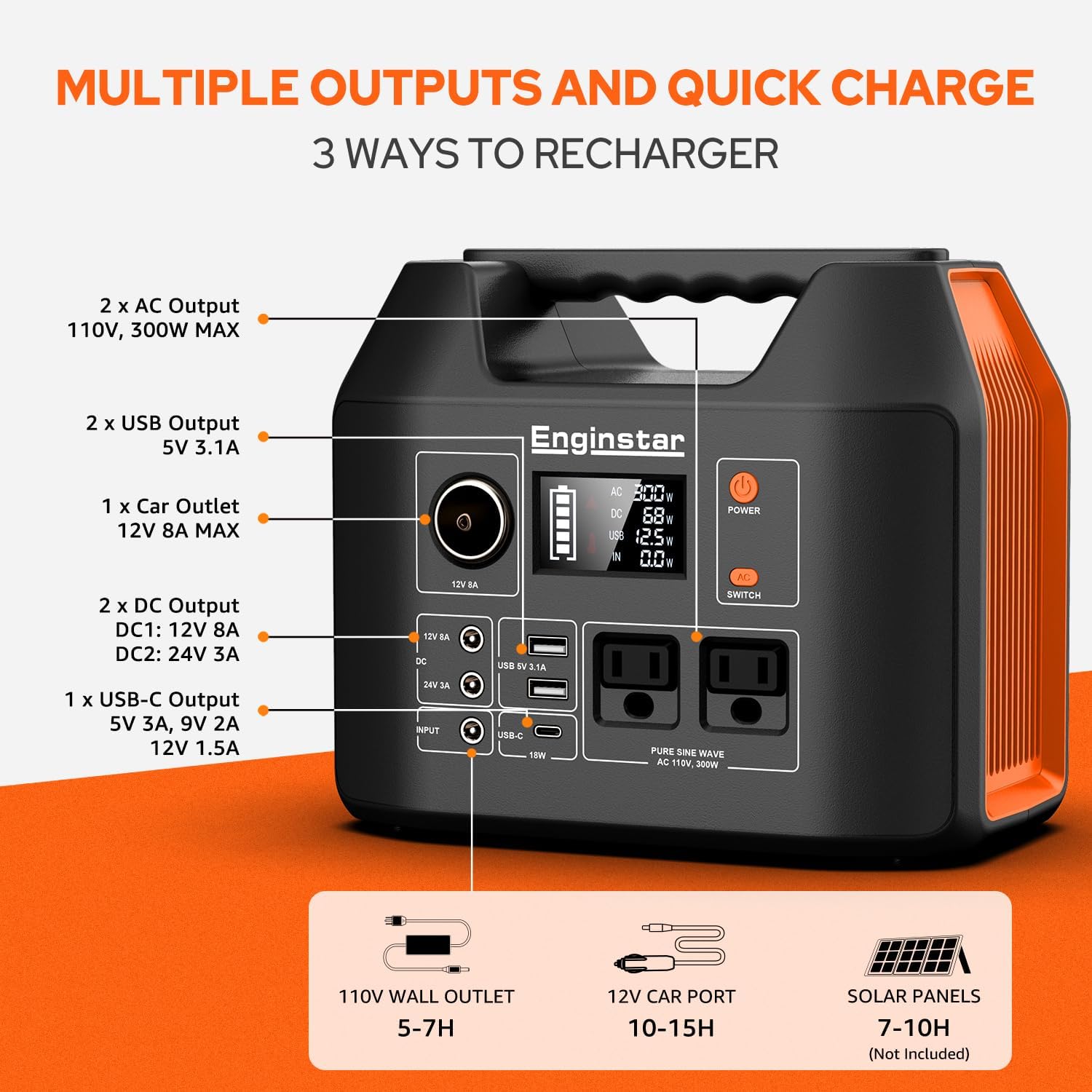 Portable Power Station 300W 29 - Outdoor Camping Outlet 리뷰 및 가격