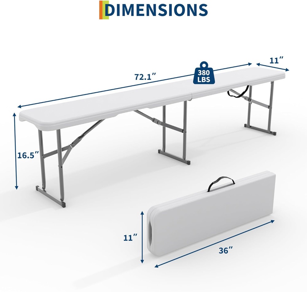 6FT Folding Bench 2 Pack, Port - Outdoor Camping Activities 리뷰 및 가격