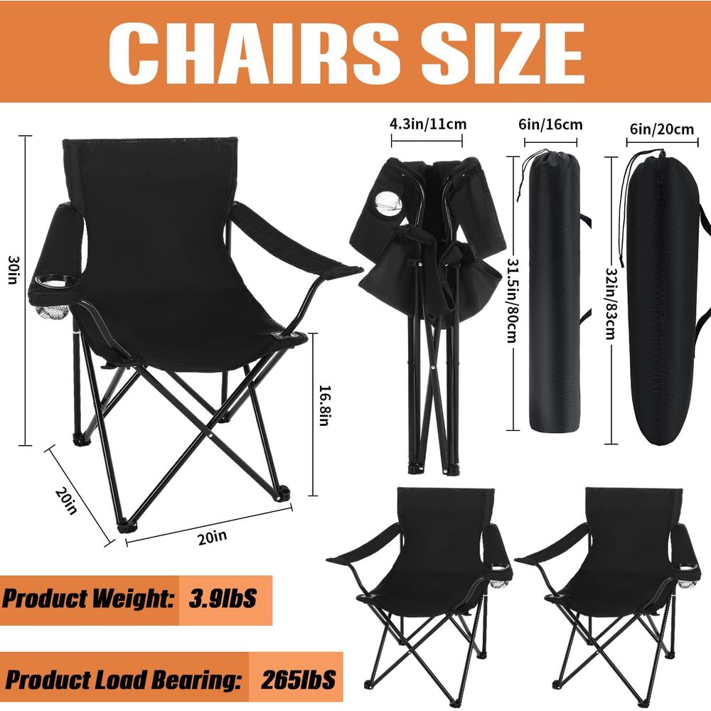 Portable Folding Camping Chair - Outdoor Camping Activities 리뷰 및 가격