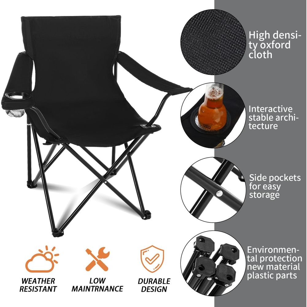 Portable Folding Camping Chair - Outdoor Camping Activities 리뷰 및 가격
