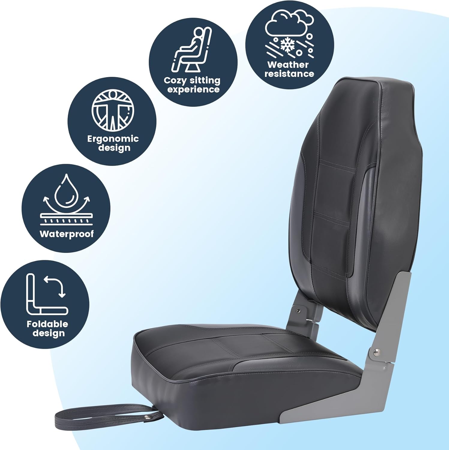 2 Pack Folding Boat Seats, Hig - Folding Chair 리뷰 및 가격