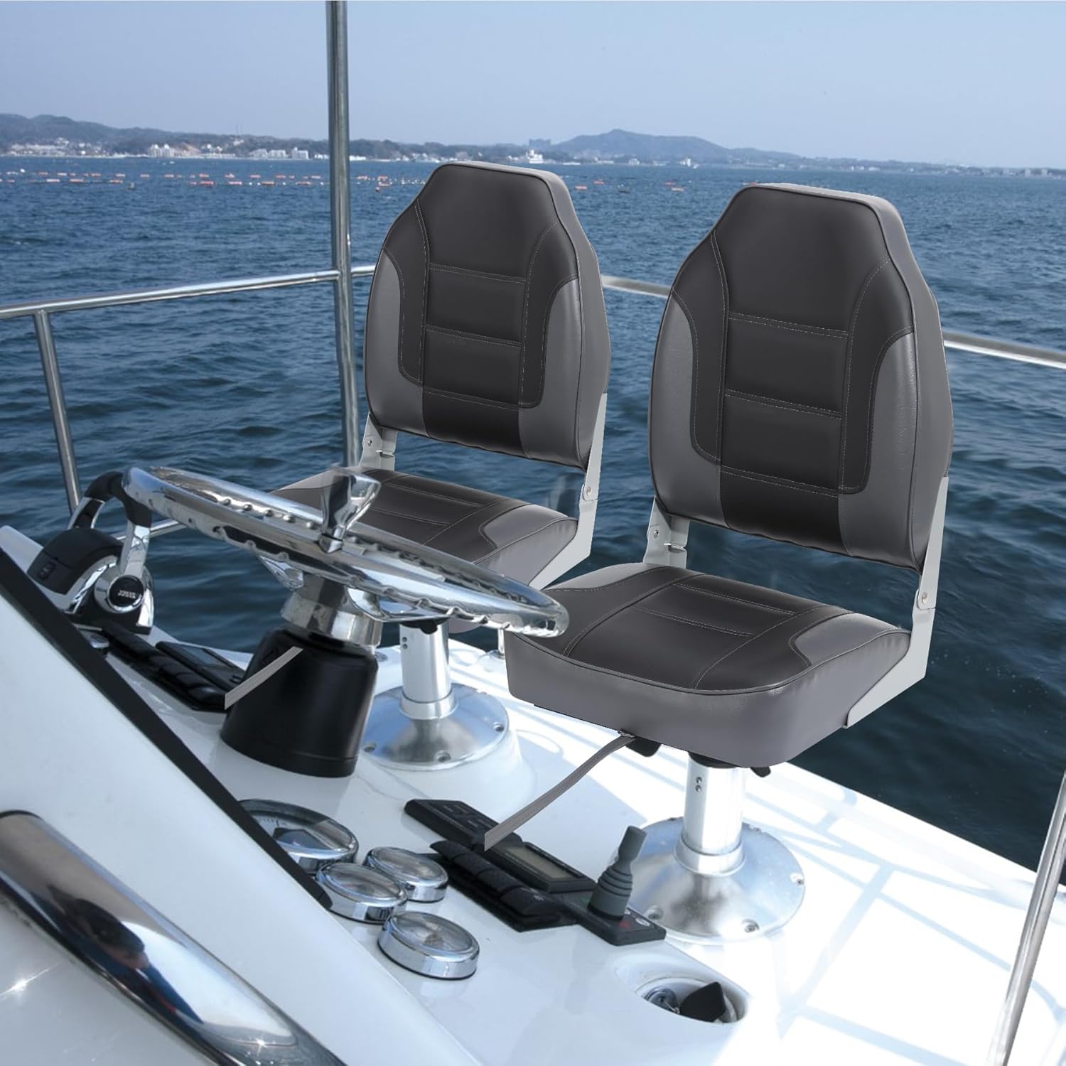 2 Pack Folding Boat Seats, Hig - Folding Chair 리뷰 및 가격
