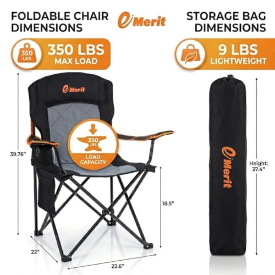 Oversized Padded Camping Chair - Camping Quad 리뷰 및 가격