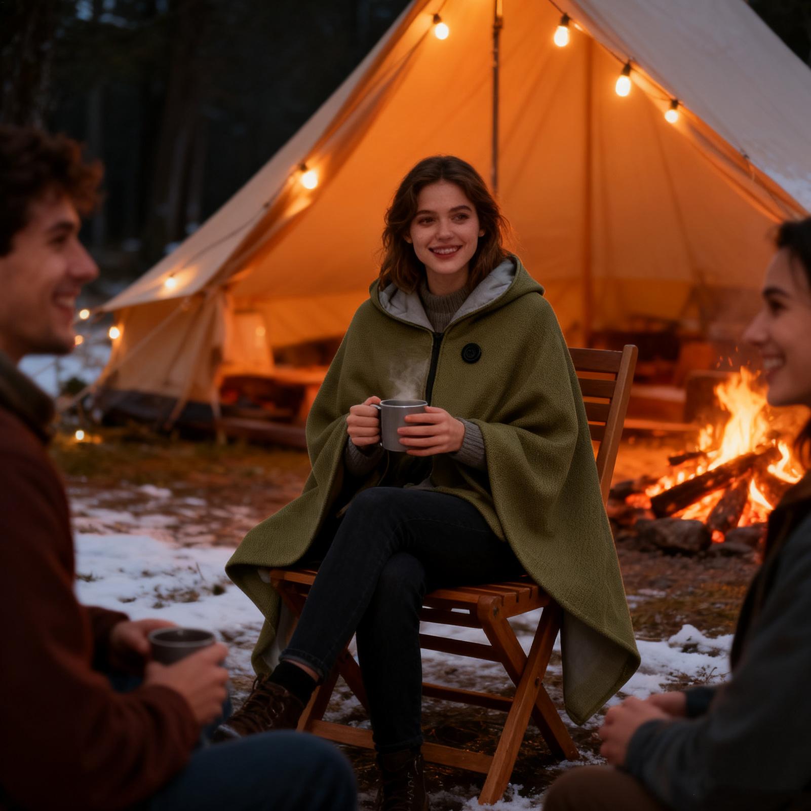 Heated Shawl 3 Gears Electric  - Outdoor Camping Heated Blanket 리뷰 및 가격