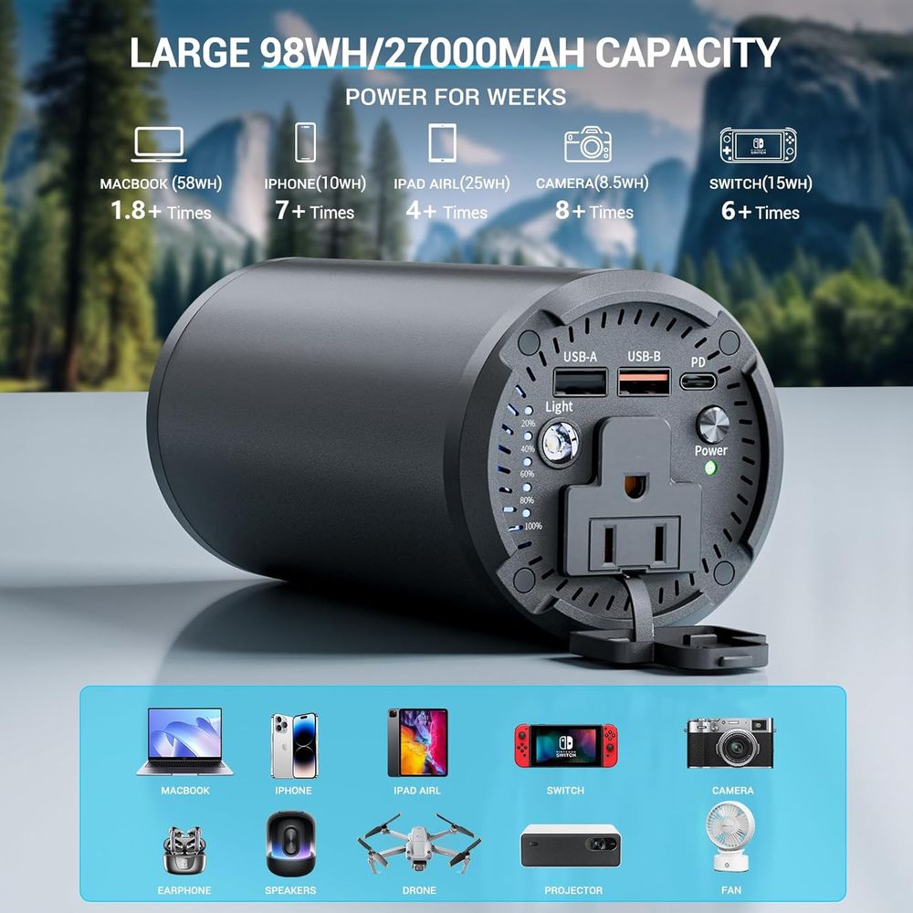 100W AC Outlet 65W PD Portable - Outdoor Camping Outlet 리뷰 및 가격