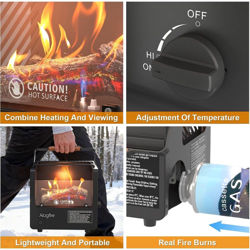 Portable 3-in-1 Gas Fire Pit,  - Outdoor Camping Gas Heater 리뷰 및 가격