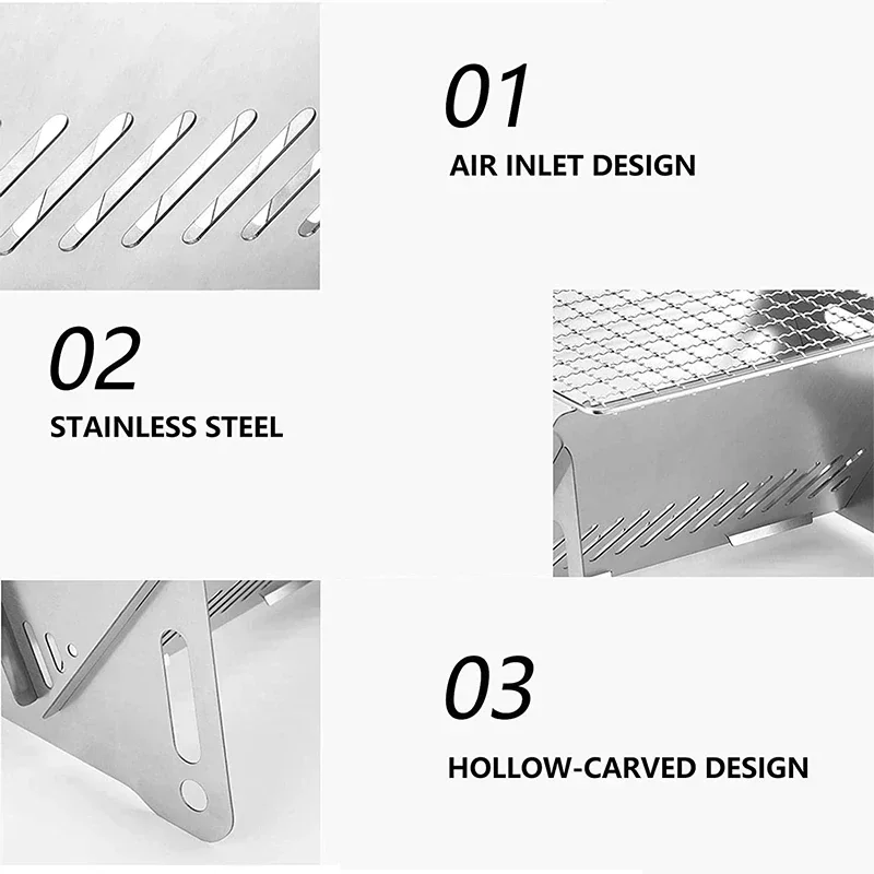 Portable Folding Barbecue Gril - Outdoor Camping Gas Heater 리뷰 및 가격