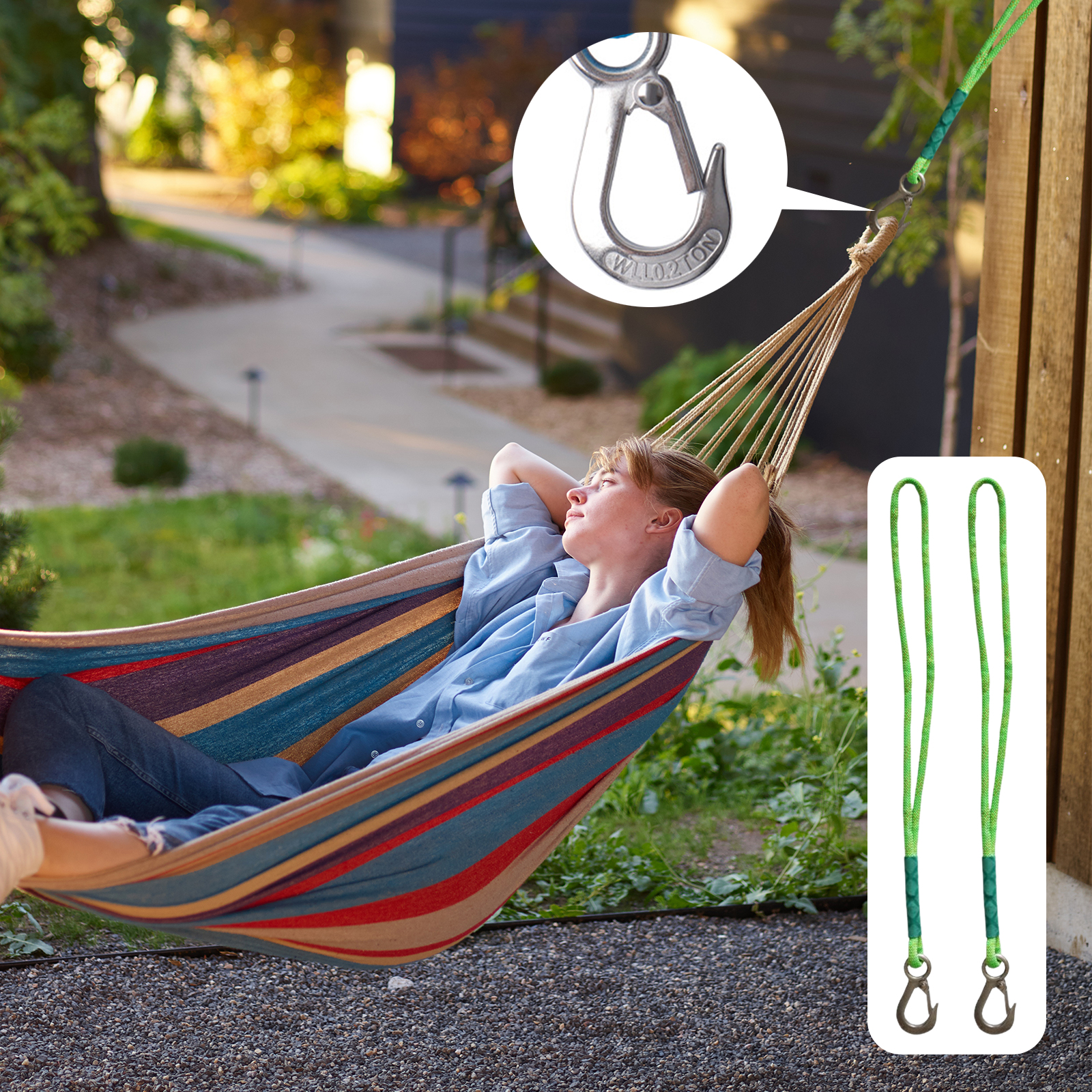 Swing Suspension Strap with He - Camping Hammock 리뷰 및 가격