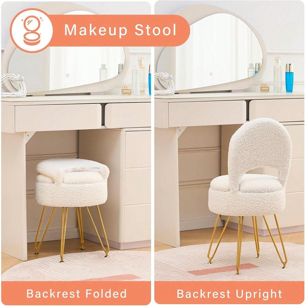 Ottoman Vanity Stool Chair Wit - Folding Chair 리뷰 및 가격