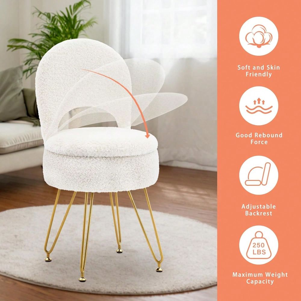 Ottoman Vanity Stool Chair Wit - Folding Chair 리뷰 및 가격