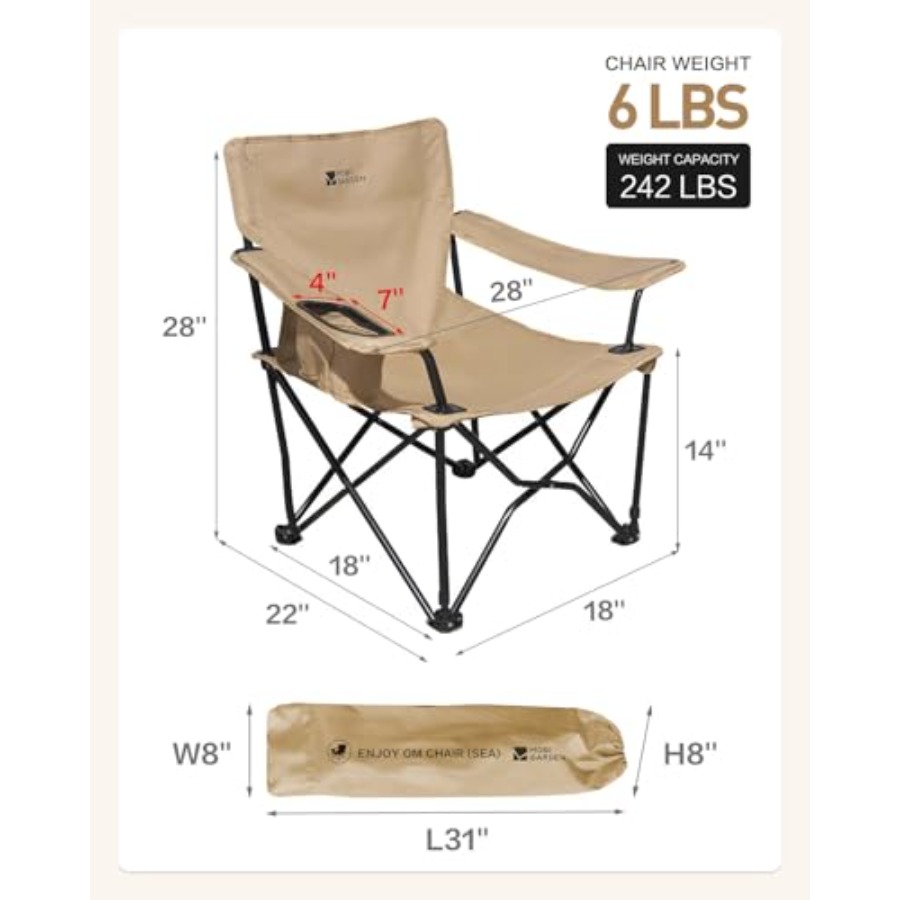 Portable Camping Chair for Adu - Camping Quad 리뷰 및 가격